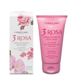 3 ROSAS crema manos nutritiva 75ml.