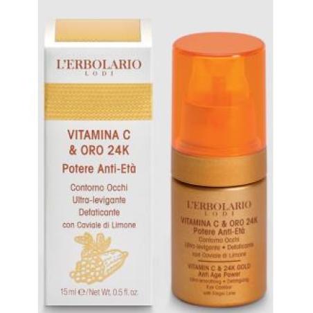 VITAMINA C ORO contorno de ojos 15ml.