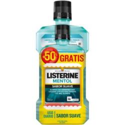 LISTERINE MENTOL suave 500+250ml.