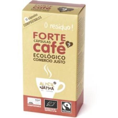 CAFE FORTE 10capsulas biodegradables ECO