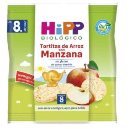 TORTITAS DE ARROZ con manzana 8 mese 30gr. BIO SG