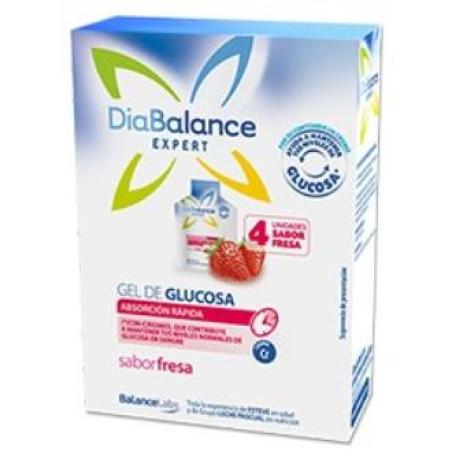 DIABALANCE gel glucosa absorcion rapida fresa 4ud.