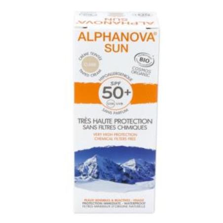 SOLAR FACIAL SPF50+ color hipoalergenico 50gr. BIO