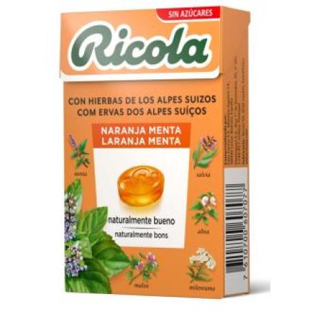 RICOLA CARAMELOS naranja 50gr. S/A