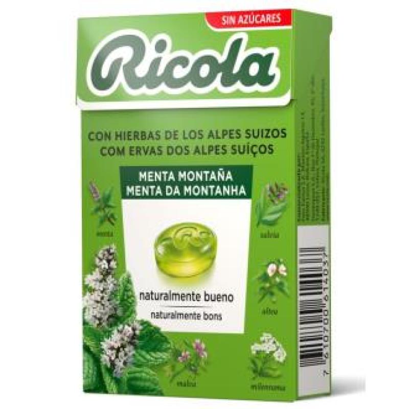 RICOLA CARAMELOS menta montaña 50gr. S/A