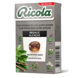 RICOLA CARAMELOS regaliz 50gr. S/A