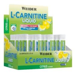 WEIDER L-CARNITINA sabor limon 20amp.