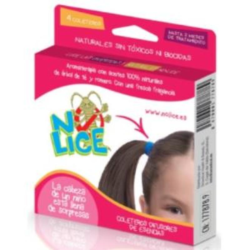 NO LICE coletero anti-piojos negro/marron 4ud.