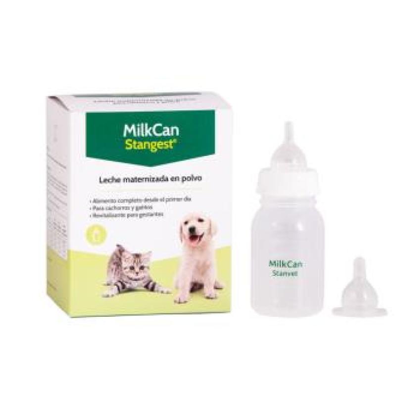 MILKCAN +BIBERON leche polvo perros y gatos 400gr