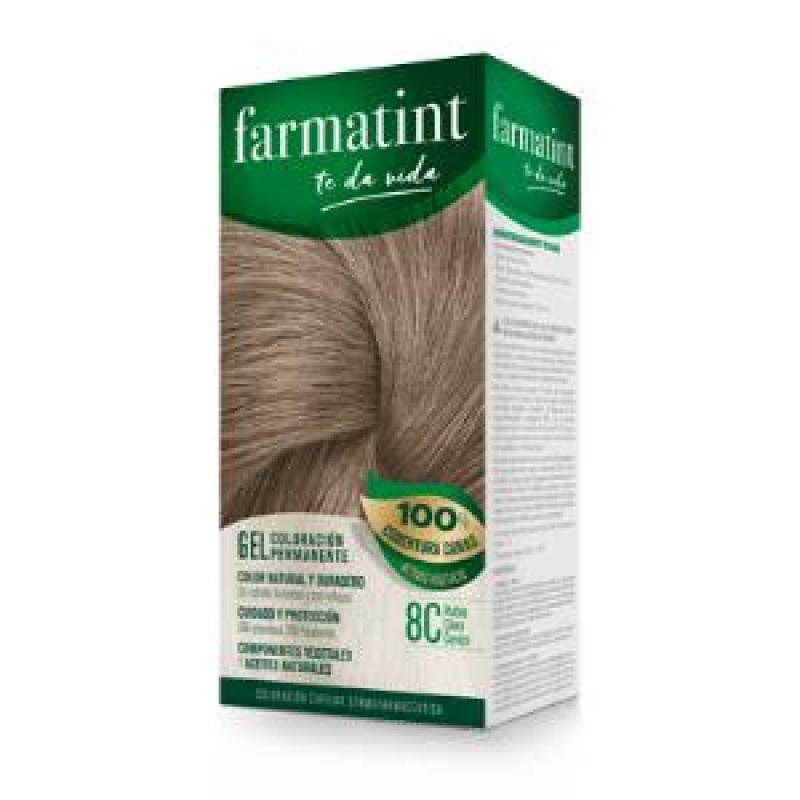 FARMATINT GEL 8C rubio claro ceniza 135ml.