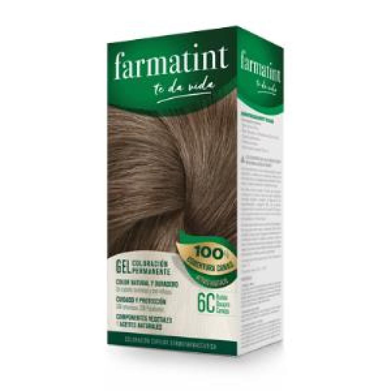 FARMATINT GEL 6C rubio oscuro ceniza 135ml.