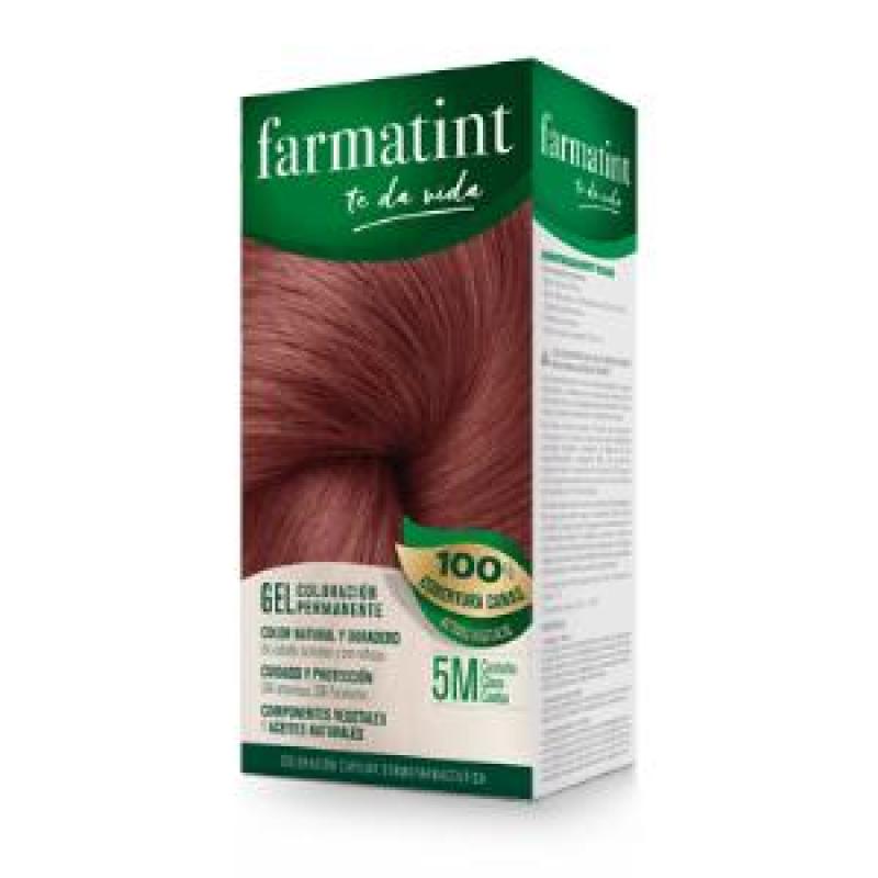 FARMATINT GEL 5M castaño claro caoba 135ml.