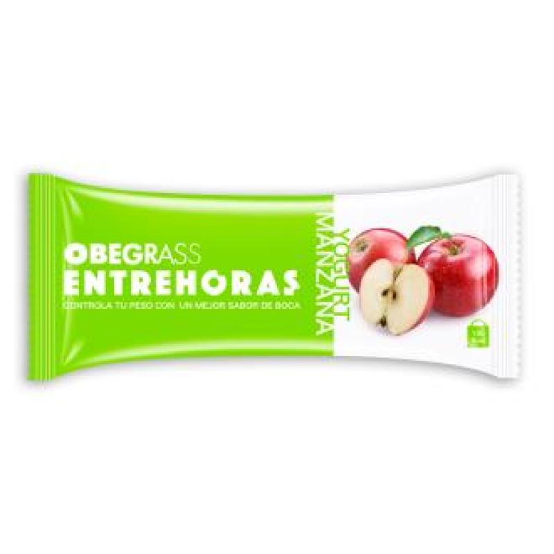 OBEGRAS barritas entrehoras yogurt-manzana 20ud.