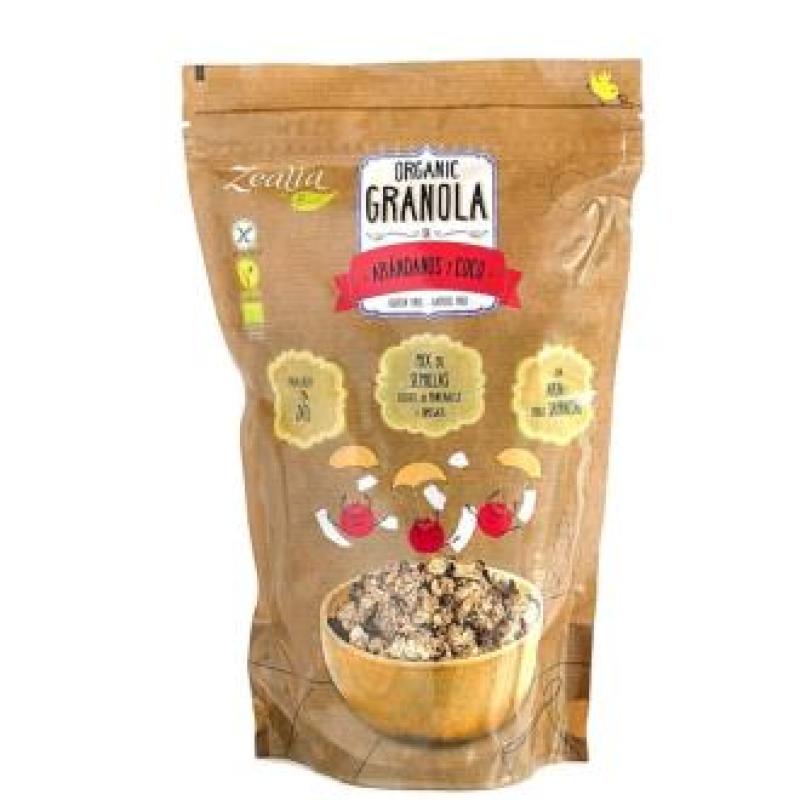 GRANOLA DE ARANDANOS Y COCO 300gr. BIO SG VEGAN