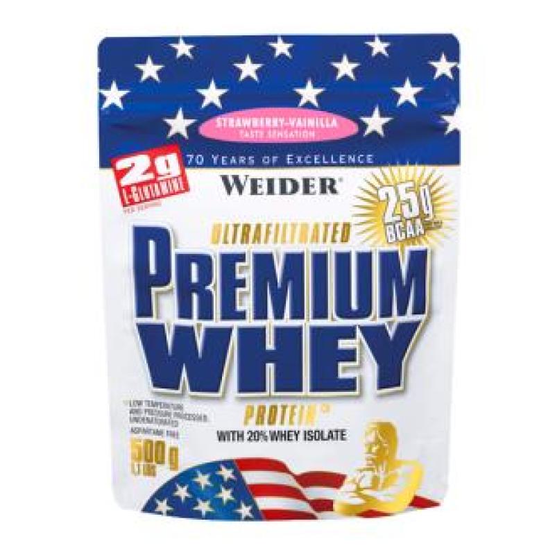 WEIDER PREMIUM whey fresa-vainilla 500gr.