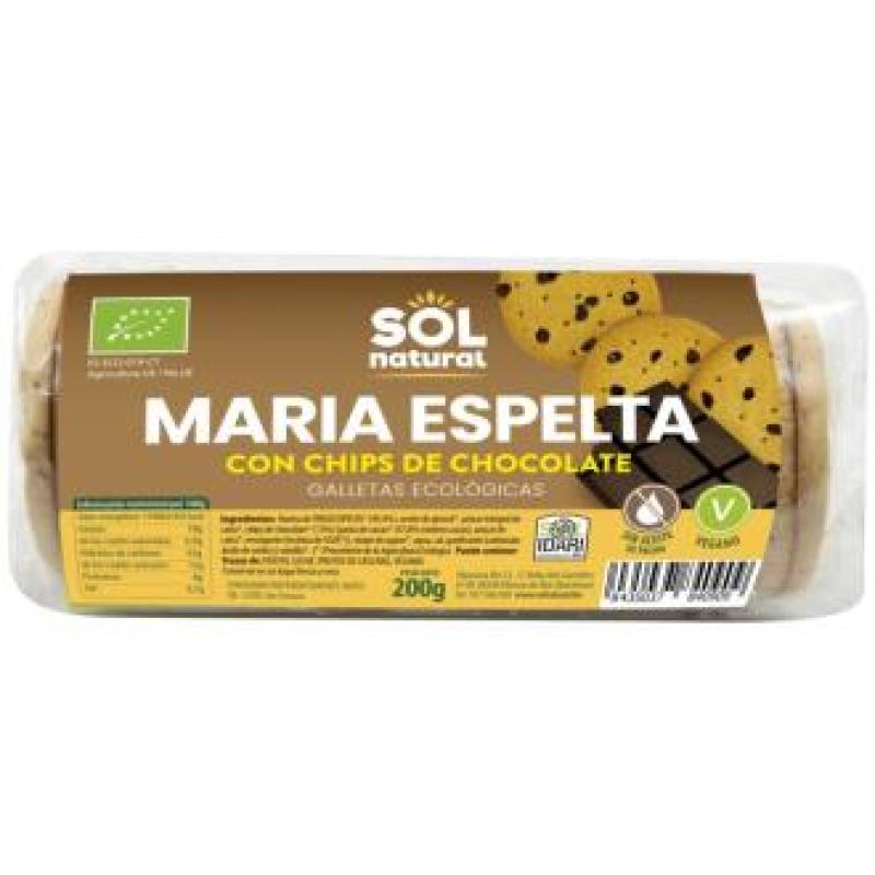 GALLETAS MARIA DE ESPELTA Y CHOCOLATE 200gr.