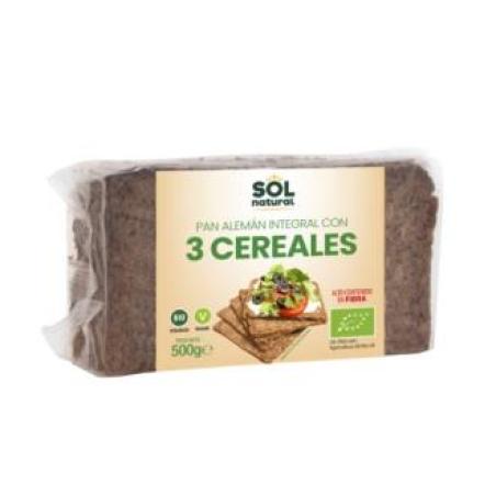 PAN ALEMAN TRES CEREALES 500gr. BIO