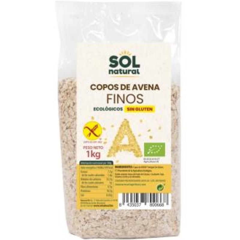 COPOS DE AVENA FAMILIAR integral finos 1kg. BIO SG