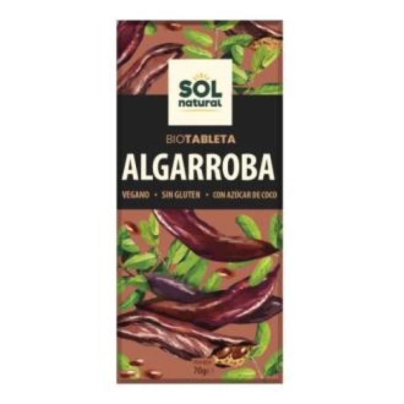 CHOCOLATE DE ALGARROBA tableta 70gr. BIO