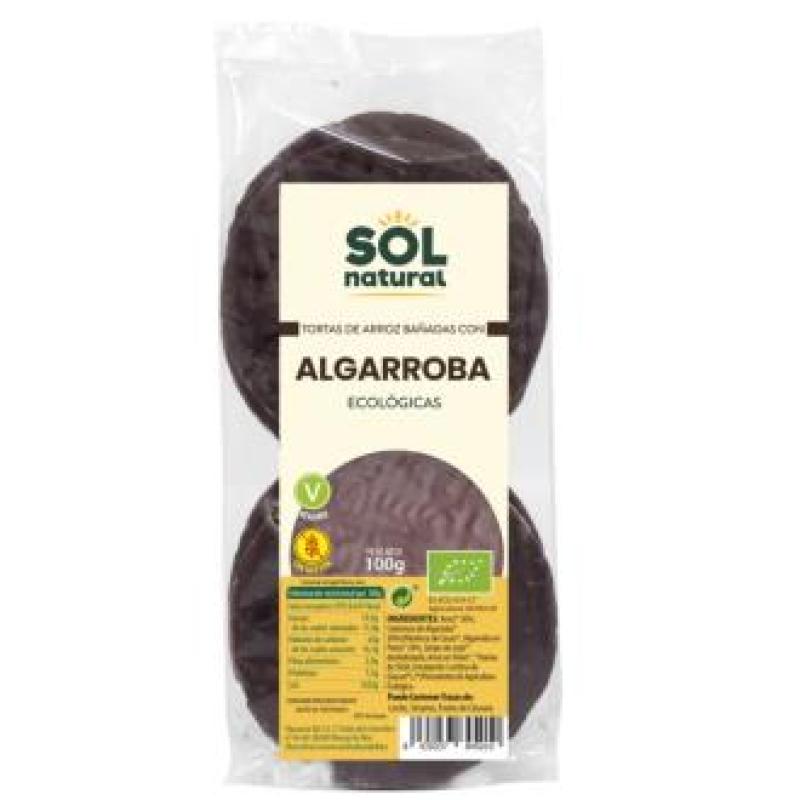 TORTAS DE ARROZ con algarroba 100gr. BIO