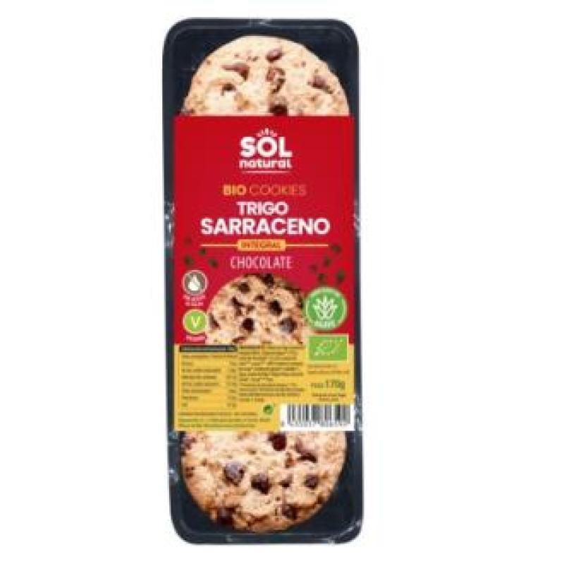 COOKIES DE TRIGO SARRACENO Y CHOCOLATE 170gr. BIO