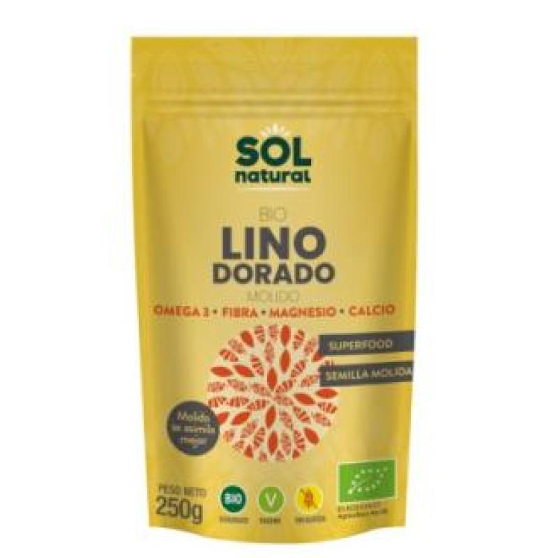 SEMILLAS DE LINO DORADO triturado 250gr. BIO