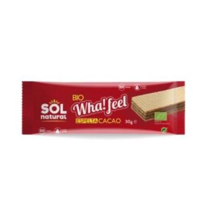 WHA FEEL SNACK DE ESPELTA Y CACAO 20udsx30gr. BIO