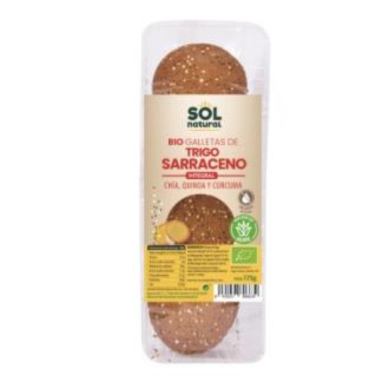 GALLETAS DE TRIGO SARRACENO CHIA QUINOA 175gr. BIO