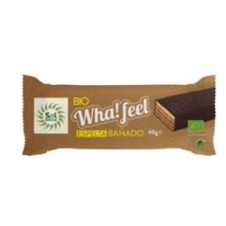 WHA FEEL SNACK BAÑADO DE ESPELTA Y CACAO 16uds BIO