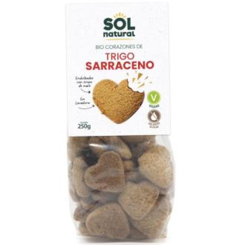 CORAZONES DE TRIGO SARRACENO con sirope maiz 250gr