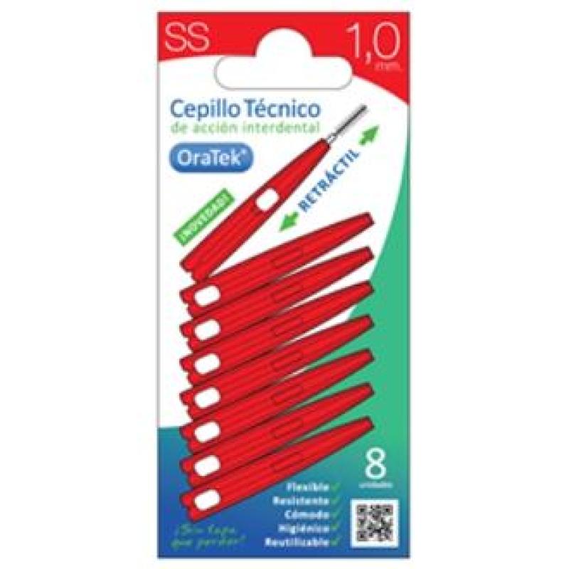 CEPILLO INTERDENTAL RETRACTIL 1mm 8ud.