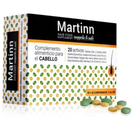 MARTINN hair food 60comp. 30verdes+30naranjas