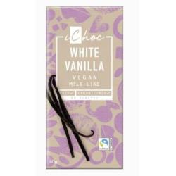 WHITE VAINILLA vainilla Bourbon chocolate 80g BIO