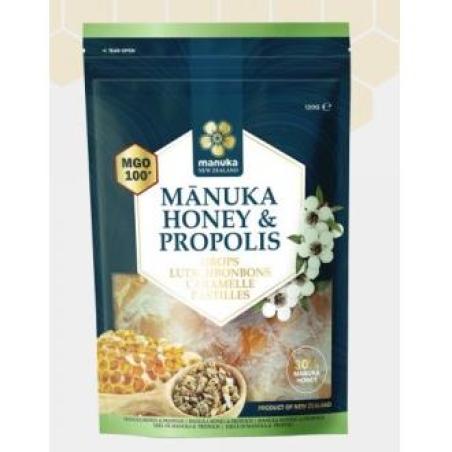 MIEL DE MANUKA MGO 100+ caramelos propolis 120gr.