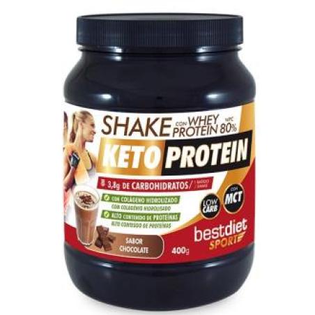 SHAKE WHEY PROTEIN 80% sabor chocolate 400gr.