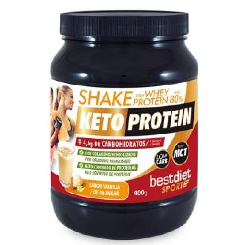 SHAKE WHEY PROTEIN 80% sabor vainilla 400gr.