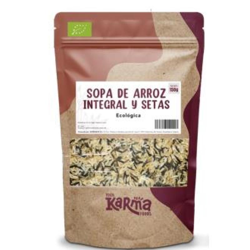 SOPA DE ARROZ integral Y SETAS 150gr. ECO VEGAN