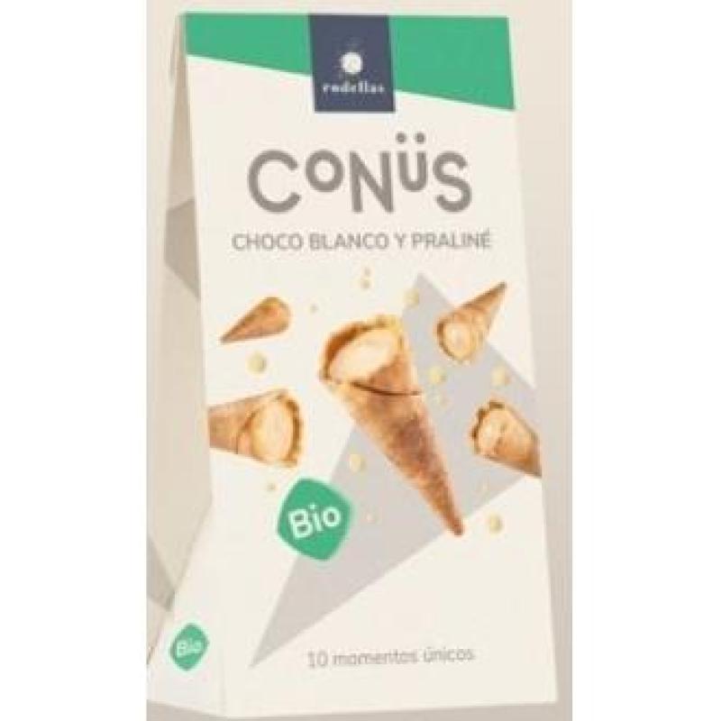 CONUS CHOCOLATE BLANCO Y PRALINE 10udsx70gr. BIO