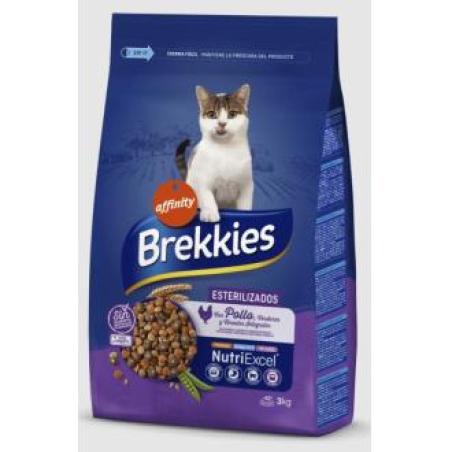 BREKKIES EXCEL CAT STERILIZED 3kg.