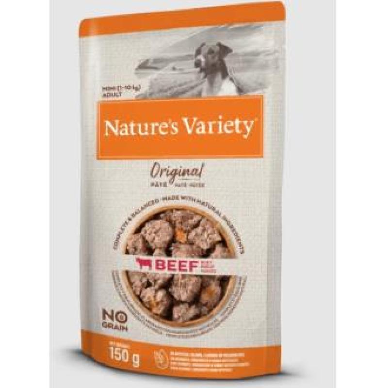 NATURE´S V. CANINE ADULT PATE MINI BUEY 8X150gr.