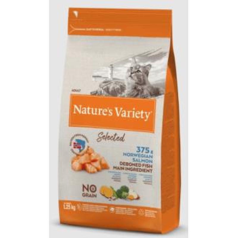 NATURE´S VARIETY FELINE ADULT SALMON NOR 1,25kg.