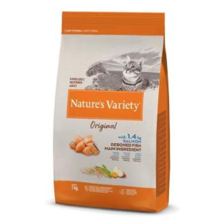 NATURE´S V ORIGINAL FELINE ADULT STERIL SALMON 7kg