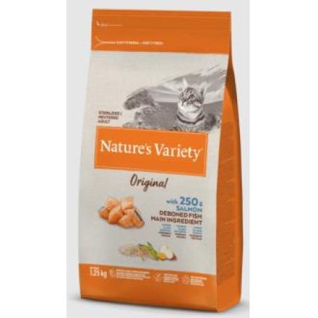 NATURE´S VARIETY FELINE ADULT STER SALMO 1,25kg.