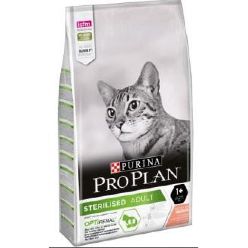 PRO PLAN FELINE ADULT STERILISED SALMON 10kg.