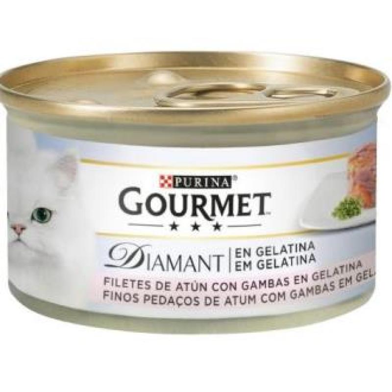 GOURMET DIAMANT LAMINAS ATUN GAMBAS GELAT. 24x85gr