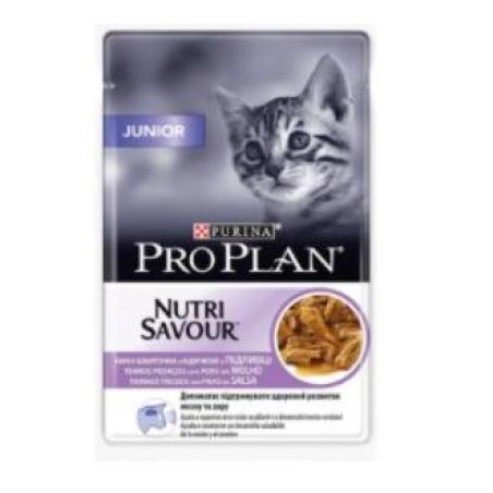 PRO PLAN FELINE JUNIOR PAVO 26X85gr.