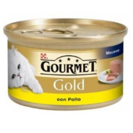 GOURMET GOLD MOUSSE POLLO CAJA 24X85gr.