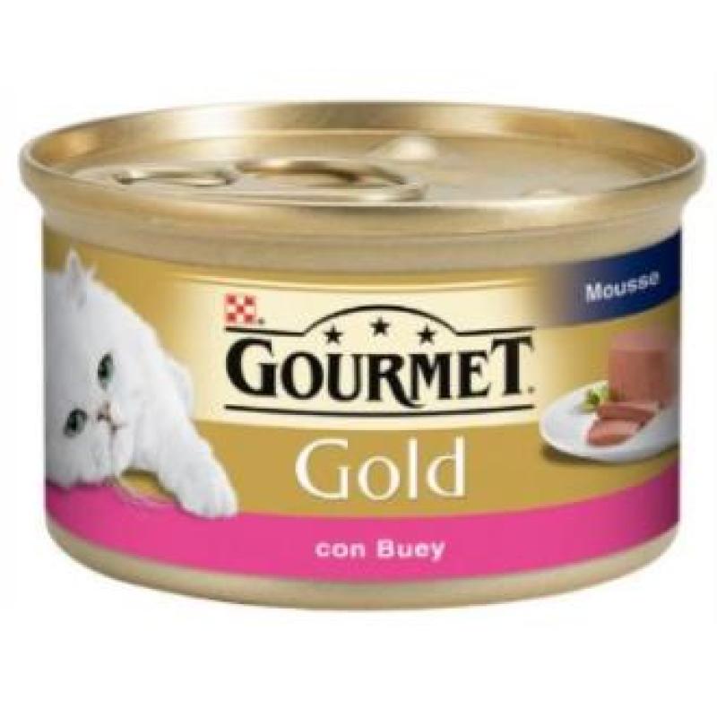 GOURMET GOLD MOUSSE BUEY CAJA 24X85gr.