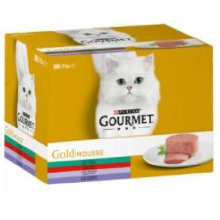 GOURMET GOLD MOUSSE TERNERA CAJA 24X85gr MULTIPACK