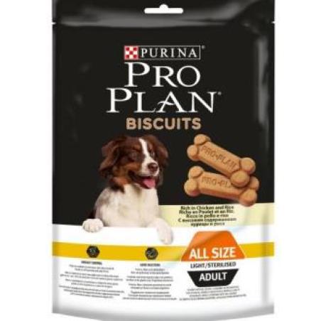 PRO PLAN CANINE ADULT BISCUITS LIGHT CAJA 4X400gr.